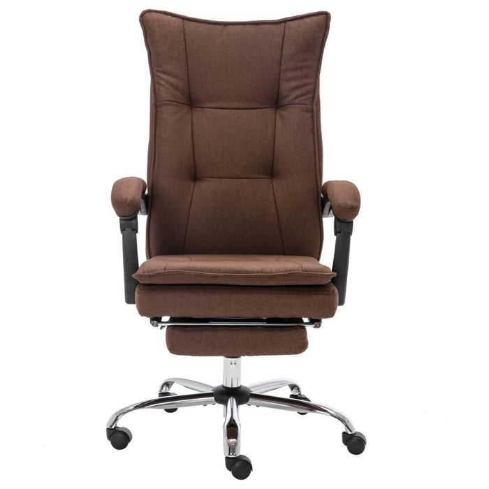 Scaun de birou cu masaj, maro, material textil - WALTI WALTI
