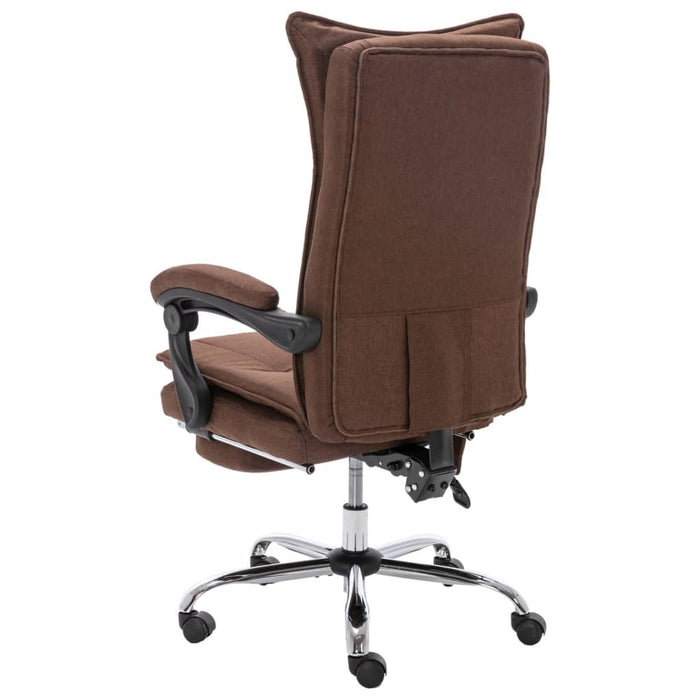 Scaun de birou cu masaj, maro, material textil - WALTI WALTI