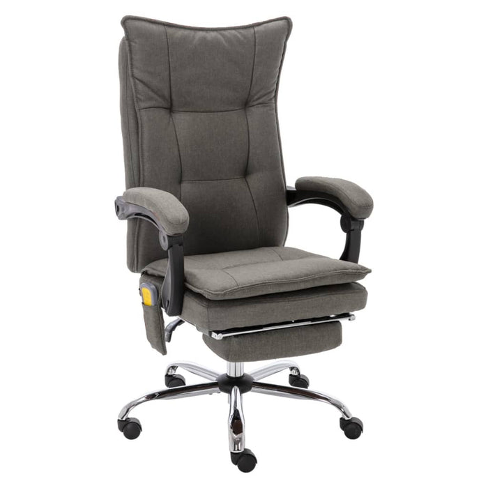 Scaun de birou cu masaj, gri, material textil - WALTI WALTI