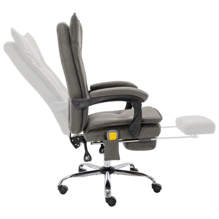 Scaun de birou cu masaj, gri, material textil - WALTI WALTI