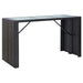 Set mobilier bar de grădină cu perne, 7 piese, negru, poliratan - WALTI WALTI