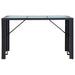 Set mobilier bar de grădină cu perne, 7 piese, negru, poliratan - WALTI WALTI