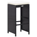 Set mobilier bar de grădină cu perne, 7 piese, negru, poliratan - WALTI WALTI