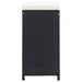 Set mobilier bar de grădină cu perne, 7 piese, negru, poliratan - WALTI WALTI