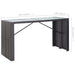 Set mobilier de bar de exterior, negru, poliratan - WALTI WALTI