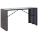 Set mobilier de bar de exterior, negru, poliratan - WALTI WALTI