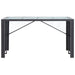 Set mobilier de bar de exterior, negru, poliratan - WALTI WALTI