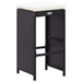 Set mobilier de bar de exterior, negru, poliratan - WALTI WALTI