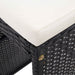 Set mobilier de bar de exterior, negru, poliratan - WALTI WALTI