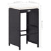 Set mobilier de bar de exterior, negru, poliratan - WALTI WALTI