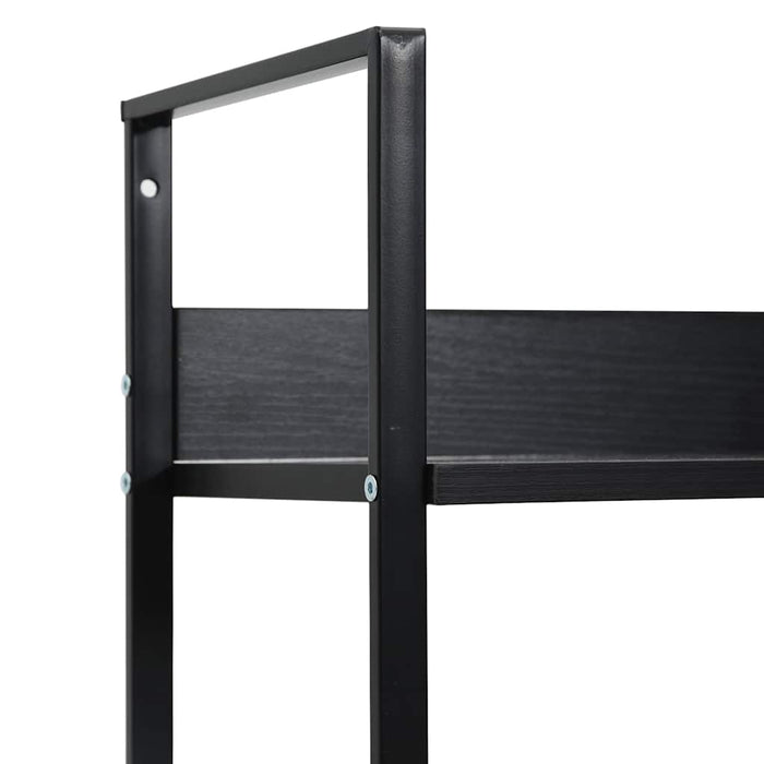 Etajeră cărți 3 rafturi, negru, 60x27,6x90,5 cm, lemn prelucrat - WALTI WALTI