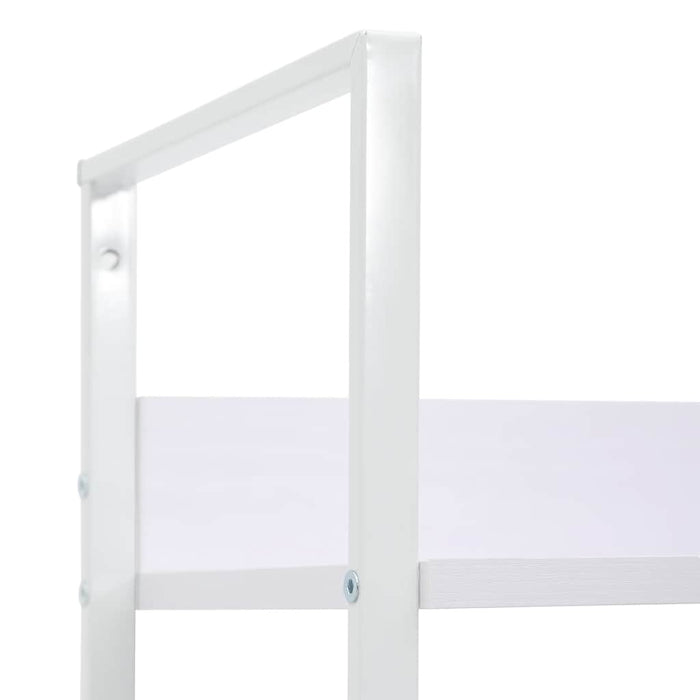 Etajeră cărți 3 rafturi, alb, 60x27,6x90,5 cm, lemn prelucrat - WALTI WALTI