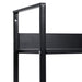 Etajeră cărți 4 rafturi, negru, 60x27,6x124,5 cm lemn prelucrat - WALTI WALTI