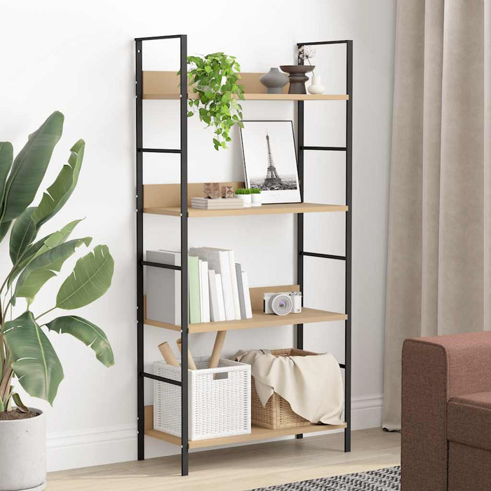Etajeră cărți 3 rafturi, stejar,60x27,6x124,5 cm lemn prelucrat - WALTI WALTI