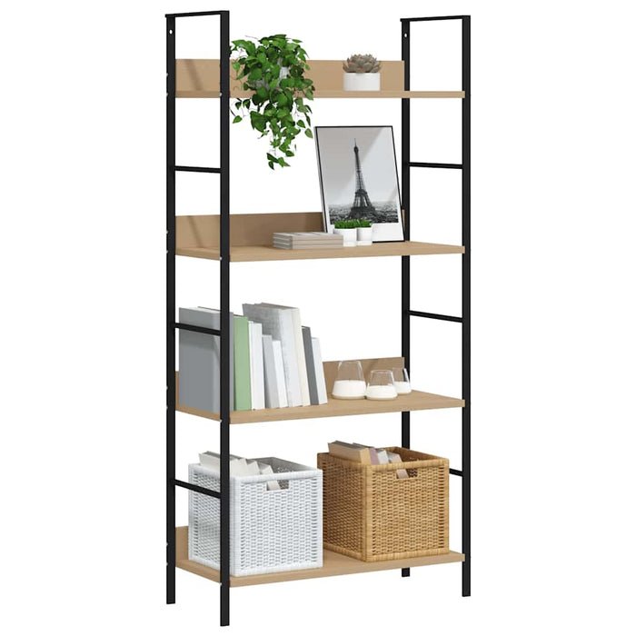Etajeră cărți 3 rafturi, stejar,60x27,6x124,5 cm lemn prelucrat - WALTI WALTI