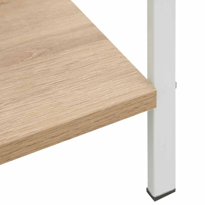 Etajeră cărți 4 rafturi, stejar, 60x27,6x124,5cm lemn prelucrat - WALTI WALTI