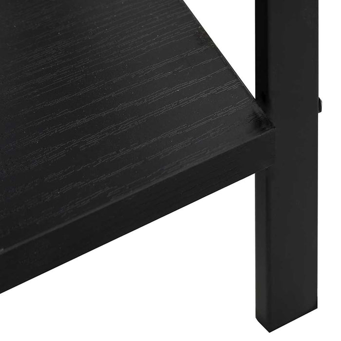 Etajeră cărți 5 rafturi, negru, 60x27,6x158,5 cm lemn prelucrat - WALTI WALTI