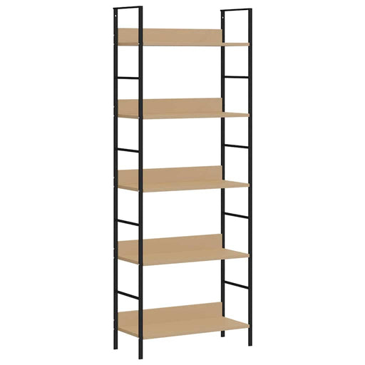 Etajeră cărți 5 rafturi, stejar 60x27,6x158,5 cm lemn prelucrat - WALTI WALTI