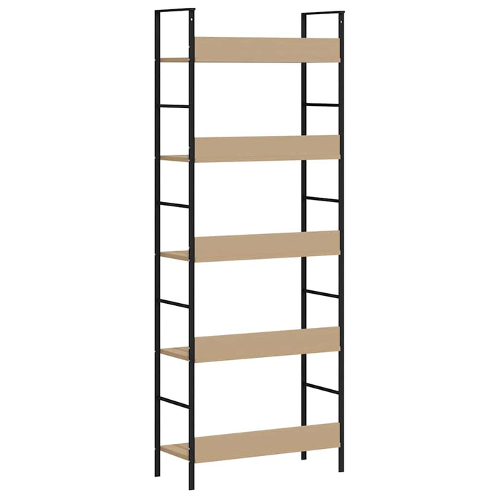 Etajeră cărți 5 rafturi, stejar 60x27,6x158,5 cm lemn prelucrat - WALTI WALTI