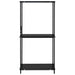 Bibliotecă mică, negru, 33,5 x 39,6 x 79,7 cm, lemn prelucrat - WALTI WALTI