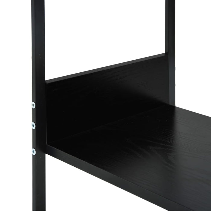 Bibliotecă mică, negru, 33,5 x 39,6 x 79,7 cm, lemn prelucrat - WALTI WALTI