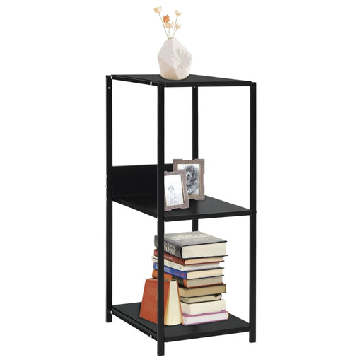 Bibliotecă mică, negru, 33,5 x 39,6 x 79,7 cm, lemn prelucrat - WALTI WALTI