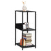 Bibliotecă mică, negru, 33,5 x 39,6 x 79,7 cm, lemn prelucrat - WALTI WALTI