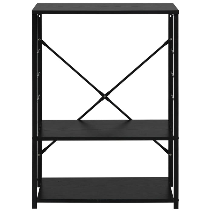 Dulap cuptor microunde, negru, 60x39,6x79,5 cm, lemn prelucrat - WALTI WALTI