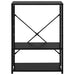 Dulap cuptor microunde, negru, 60x39,6x79,5 cm, lemn prelucrat - WALTI WALTI