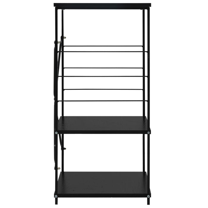 Dulap cuptor microunde, negru, 60x39,6x79,5 cm, lemn prelucrat - WALTI WALTI