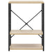 Dulap microunde, negru/stejar 60x39,6x79,5 cm lemn prelucrat - WALTI WALTI