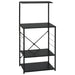 Dulap cuptor microunde, negru, 60x39,6x123 cm, lemn prelucrat - WALTI WALTI