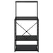 Dulap cuptor microunde, negru, 60x39,6x123 cm, lemn prelucrat - WALTI WALTI