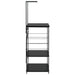 Dulap cuptor microunde, negru, 60x39,6x123 cm, lemn prelucrat - WALTI WALTI
