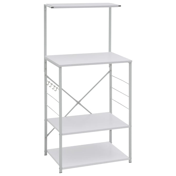 Dulap cuptor microunde, alb, 60x39,6x123 cm, lemn prelucrat WALTI