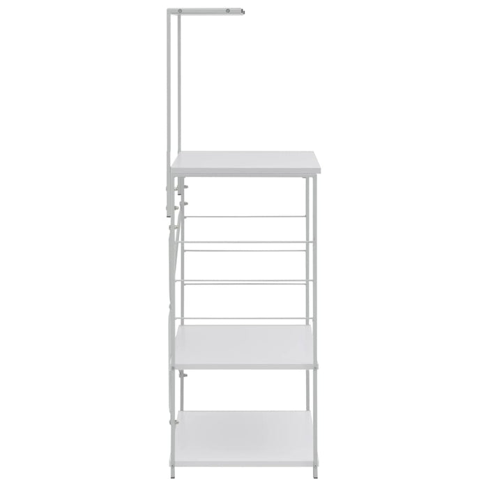 Dulap cuptor microunde, alb, 60x39,6x123 cm, lemn prelucrat WALTI