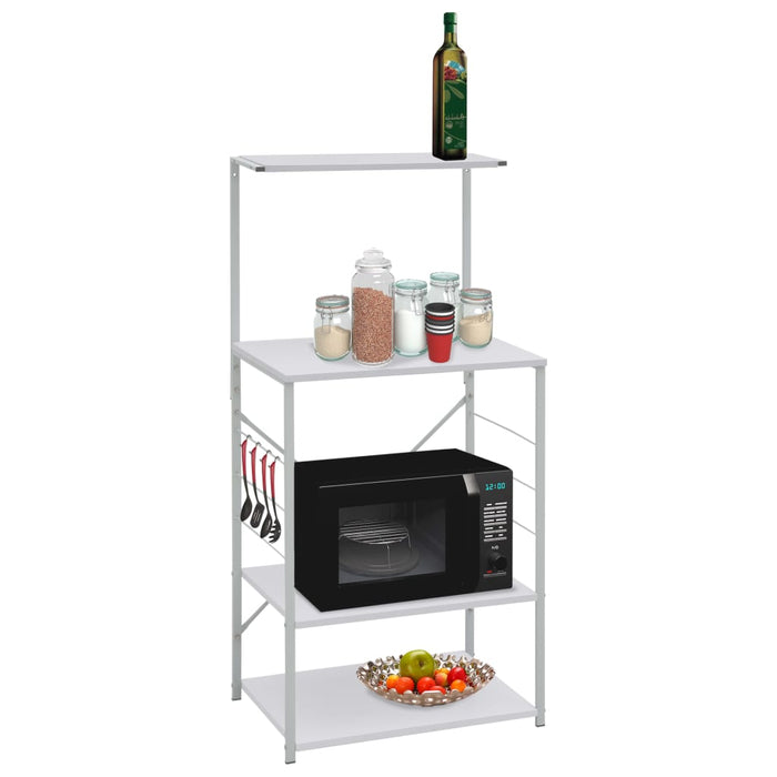Dulap cuptor microunde, alb, 60x39,6x123 cm, lemn prelucrat WALTI
