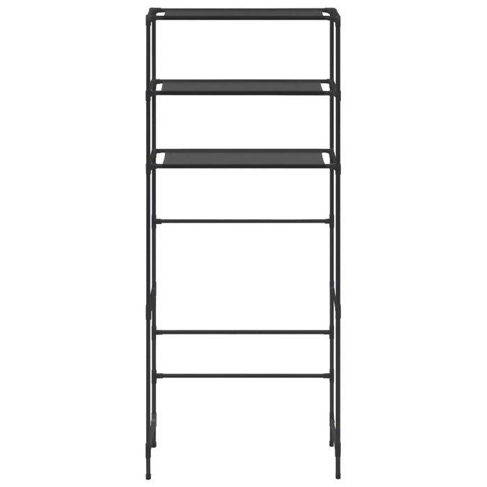 Etajeră peste mașina de spălat cu 3 polițe negru 69x28x169 cm - WALTI WALTI