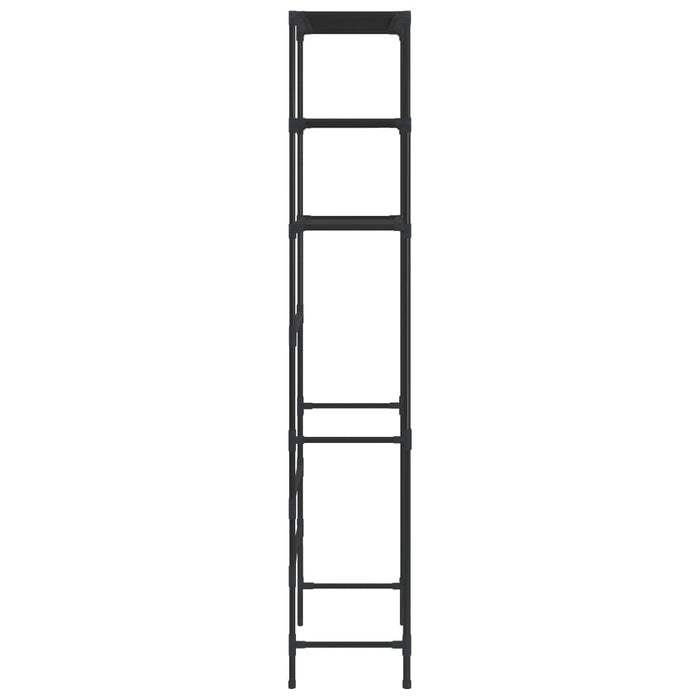 Etajeră peste mașina de spălat cu 3 polițe negru 69x28x169 cm - WALTI WALTI