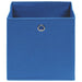 Cutii depozitare, 4 buc., albastru, 32x32x32 cm, textil - WALTI WALTI