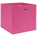 Cutii de depozitare, 4 buc., roz, 32x32x32 cm, textil - WALTI WALTI