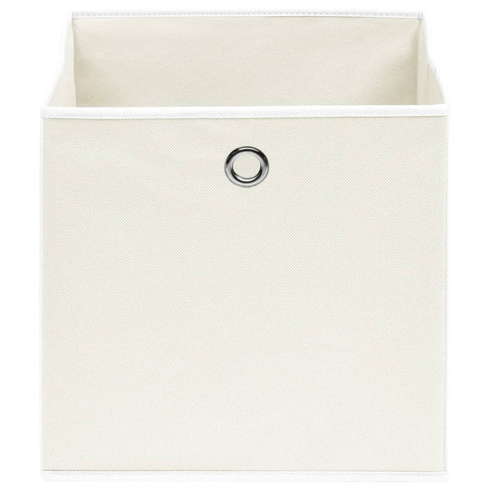 Cutii de depozitare, 4 buc., alb, 32x32x32 cm, textil - WALTI WALTI