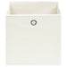 Cutii de depozitare, 4 buc., alb, 32x32x32 cm, textil - WALTI WALTI