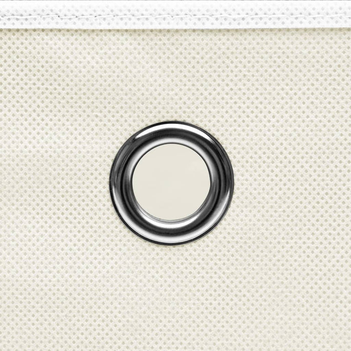 Cutii de depozitare, 4 buc., alb, 32x32x32 cm, textil - WALTI WALTI