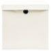 Cutii depozitare cu capace 4 buc. alb, 32x32x32 cm, textil - WALTI WALTI