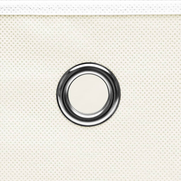 Cutii depozitare cu capace 4 buc. alb, 32x32x32 cm, textil - WALTI WALTI