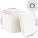 Cutii depozitare cu capace 4 buc. alb, 32x32x32 cm, textil - WALTI WALTI