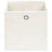 Cutii depozitare, 10 buc., alb, 32x32x32 cm, textil - WALTI WALTI