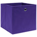 Cutii depozitare, 10 buc., violet, 32x32x32 cm, textil - WALTI WALTI