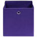 Cutii depozitare, 10 buc., violet, 32x32x32 cm, textil - WALTI WALTI